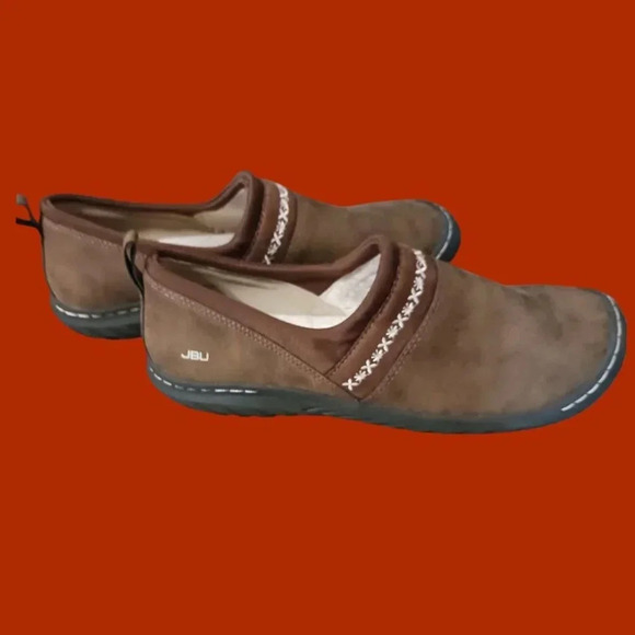 JBU Womens Becca Slip-On Shoes Brown Faux Leather Suede Size 9.5M - Picture 7 of 14